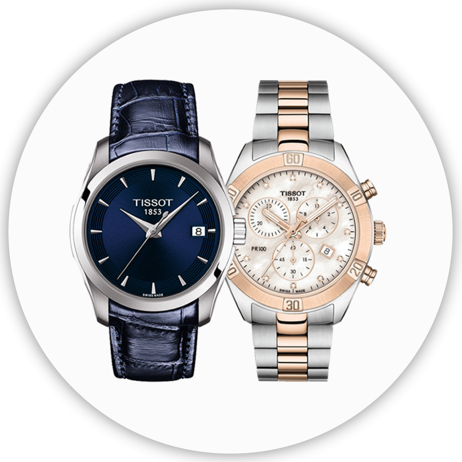 Montre Tisot 1842 bracelet cuire